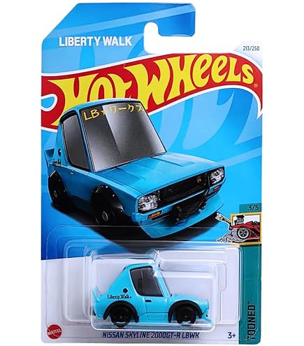 Buy Hot Wheels Nissan Skyline 2000GT-R LBWK, Liberty Walk, Blue