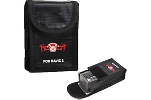 HYGJ Tmom Lipo Safe Bag Lipo Fireproof Explosionproof Battery Guard Safe Pouch for Battery Storage and Charging for DJI Mavic 2 Pro Zoom (For 1 battery)