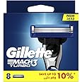 Gillette Mach3 Turbo Men's Refillable Razor: 8 Blade Refills