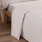 Donegal Collections &ndash; Top Sheet for Bed 90 x 190/200 cm White &ndash; 50% Cotton 50% Polyester &ndash; Smooth Top with Extra Soft and Bre