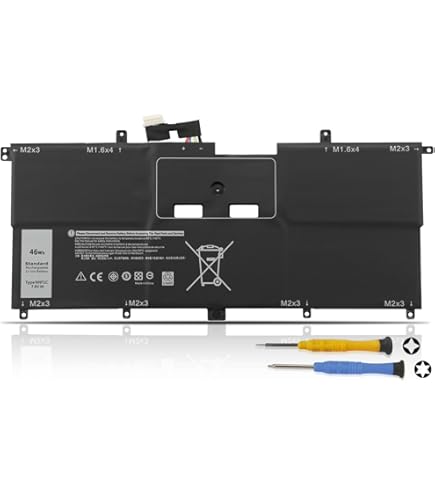 Dell Batterij Accu 46Wh 4C 5940mAh 7.6V voor DELL XPS 13 9365 2-in-1 P71G P71G001 Type: NNF1C HMPFH NP0V3 door PARTS4YOU - PART4YOU Dell Batterij Accu 46Wh 4C 5940mAh 7.6V voor DELL XPS 13 9365 2-in-1 P71G P71G001 Type: NNF1C HMPFH NP0V3 door PARTS4YOU - PART4YOU