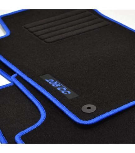 Tappetini Gomma Auto Per Peugeot 206 (1998-2012) - Set Anteriore 2 Pezzi A Vaschetta