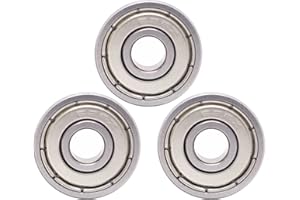 BSSTORE 626-ZZ Rodamientos de bolas 6x19x6mm Doble Blindaje de Metal 626Z Acero Cromado Bolas de Garganta Profunda de Doble Pantalla Radial (3)