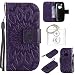 Produktbild für Nokia 3310 2017 Hülle,Geprägte Muster Handy hülle / Tasche / Cover / Case für das Nokia 3310 2017 PU Leder Flip Cover Leder Hülle Kunstleder Folio Schutzhülle Wallet Tasche Etui Standfunktion Kredit Kartenfächer+Schlüsselanhänger (T) (4)