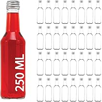 MamboCat Lot De 6 Bouteilles à Col Droit 500 Ml Bouchon à Vis