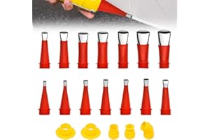 GMTEO Calfeutrage Buse Applicateur Réutilisable, 2024 Neu Trousse à outils universelle de buse en caoutchouc intégrée, Universel Kit D'outils De Buse En Caoutchouc Avec Base (19PCS(5 accessoires))