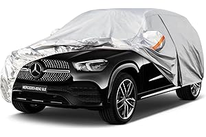 Kayme Funda Coche Exterior, Compatibles con Mercedes Benz GLE/GLE Coupe (2015-2025), Cubierta para Coche Impermeable Anti-UV Antipolvo de 6 Capas, Cubre Coche con Cremallera y Forro de Algodón.