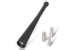 Eightwood Uniwersalna antena dachowa samochodowa antena radiowa 11 cm ze śrubami M6 M5 M4 Odbiór FM/AM