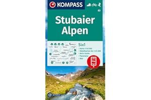 Carta escursionistica Kom 83. Stubaier Alpen: Wandelkaart Schaal 1 : 50.000