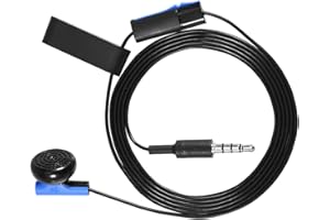 Topiky Auricolare per, cuffia per cuffie mono cuffia da gioco da 3,5 mm con microfono per controller 4