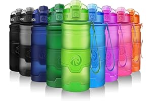 ZORRI Bottiglia d'Acqua Sportiva Senza BPA Riutilizzabile Borraccia in plastica