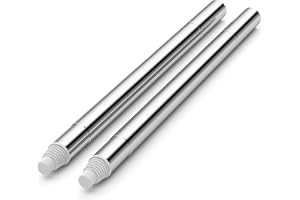 JOYMOOP Lot de 2 tiges d'extension pour manche de serpillière, pour extension de balai plat, tiges de manche en acier réglables