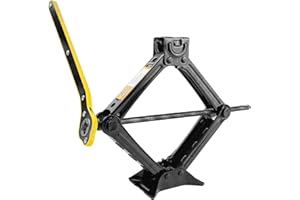 Crihovy Wagenheber 2T Scherenwagenheber, Autoheber Wohnwagen, Ratschenschlüssel, Auto Heber Ratsche, Wagenheber mit Radkreuz, Spindelwagenheber