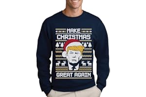GREEN TURTLE T-SHIRTS Ugly Christmas Sweater Make Christmas Great Again Sweatshirt Homme