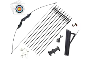 Vogbel Archery Takedown Recurve Bow and Arrows Set Adult Longbow Kit for Beginner Outdoor Hunting Shooting Training