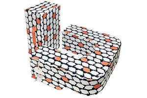 PEANUT & PIGLET Piglet Nursing Pillow (N,M). Designed by a Twin Mum for Breastfeeding Twins in Tandem. Ideal for Singleton Mothers who Require high Support After a C Section. (Navy, Medium)