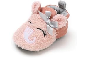 LACOFIA Scarpe Invernali da Bambina Stivaletti neonata con Suola Morbida Antiscivolo