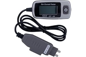 CEM CF-02 KFZ Flachsicherungstester mit LCD Display/ 48V/ 20A/ Standard-Adapter, Grau