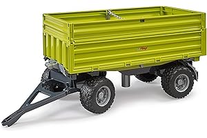 bruder 02203 - Fliegl 3-Seitenkipper mit Aufsteckbordwand - 1:16 Kippanhänger, Transportanhänger, Bordwandanhänger, Muldenkipper, Traktor Zubehör, Landwirtschaft, Bauernhof
