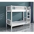 Furniture4US SOLID WOOD BUNK BED 190/90 CM Color- (White)