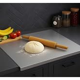 Stellica Paslanmaz &Ccedil;elik 30x40 cm Tek B&uuml;k&uuml;ml&uuml; Metal Tezgah Koruyucu &Ccedil;ok Ama&ccedil;lı Kesme Tahtası