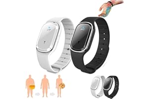 DODUIU GFOUK Bracelet Ultrasonique à Ultrasons pour Détoxification Équilibre Énergie Détoxification Bracelet Lympunclog Titane Bracelet pour Homme Femme