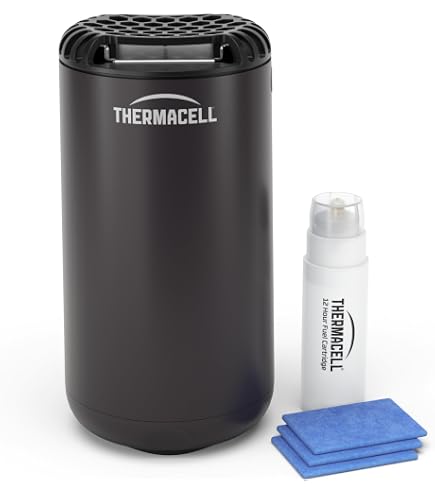 Thermacell Nomade Repellente Zanzare Portatile – Nero Con 2 Ricariche (12 Ore Di Protezione)