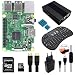 Produktbild Corkea Raspberry Pi 3 Set 8 in 1 Mit Wireless Mini Tastatur Gehäuse Alu Netzteil Strom-Kabel mit Schalter 16G SD Card HDMI kühlkörper
