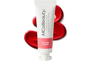 MCoBeauty - Cheek and Lip Tint - Dewy Gel-Cream Formula for Buildable Colour - Easy-to-Blend Multi-Use Tint for Lips and Cheeks with a Soft Radiant Finish - Flamingo, Peach Coral Shade Shade