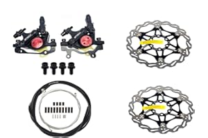 NYK Zoom Étriers de frein à disque hydraulique avant et arrière pour vélo avec rotor flottant et câble