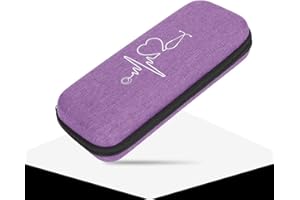 Wytino Custodia per stetoscopio, Custodia per Custodia da Viaggio in stetoscopio Multifunzionale Custodia per Custodia con Tasca a Rete per Protezione stetoscopio(Viola)