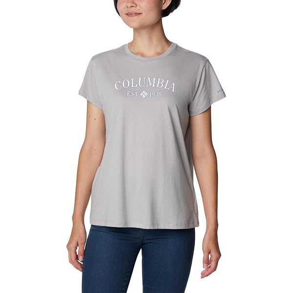 Columbia Tidal Modi - T-Shirt Donna A Maniche Corte, Regular Fit, Per Outdoor E Tempo Libero - 5
