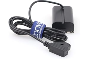 Eonvic Câble d'alimentation factice F970 vers DTap NP F550 F570 NP-F L-Series vers D-Tap pour moniteur Sony Atomos Shogun Ninja V