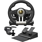 Coverzone Oyun Yarış Direksiyon PXN V3 Pro 180&deg; Yarış Direksiyonu, Evrensel USB Bağlantı Noktası ve Pedallı, PC, PS3, PS4, Xb