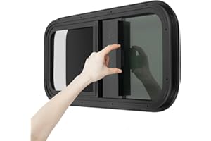 POYUJKYHR Ventana Camper 700*400mm Impermeable Ventana RV Cerradura Mecánica Ventana Corredera Para Caravana Ventana Lateral 25% Transmitancia Del Vidrio Mosquiteras Contra Mosquitos e Insectos Para Caravanas