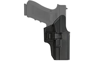 efluky Holster Pistola Molle Pistolera Airsoft Gun Holster para Glock 19 23 32(Gen1-5), Glock 19X, Glock 45, Belt Clip 60° Adjustable