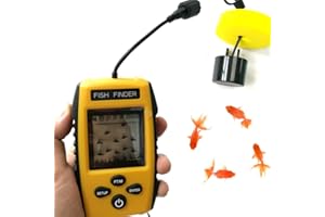LENPABY Sonar portable Fish Finder - 100 m de profondeur - Pour la pêche en mer, lac, bateau, pêche sur glace et la pêche depuis la rive