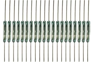 Gebildet 20pcs Reed Switch Reed Contact,Magnet Near - Connect Circuit, Magnet Away - Break Circuit,Magnetic Induction Switch (2mm*14mm)