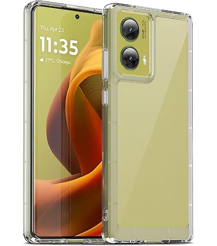 HONLEN Custodia per Motorola Moto g05 / Motorola Moto E15 Case, (6.67 Inches) Trasparente Sfumato TPU Silicone Progettata, 4 Angoli rinforzati Case