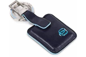 Piquadro Blue Square Portachiavi, Pelle, Blu Notte, 10 cm