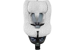 JYOKO Kids Housse pour siège Auto bébé en Coton Compatible avec Be Cool Nadò, Chicco 2 Easy (White Star)