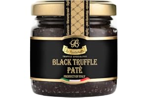 La Rustichella - Black Truffle Patè - 100% Made in Italy | Vegan, Gluten-Free, Cholesterol-Free (90g)