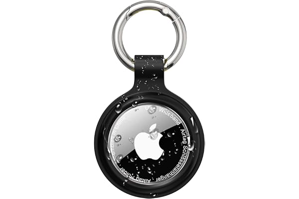 Porte Clef AirTag IP67 étanche par PESTON – Étui AirTag antiperte, Antichoc et Anti-Rayures pour Apple Air Tag – Support pour Clés, Animaux, Bagages