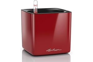 LECHUZA CUBE Glossy 14 scarlet rot highgloss 13512