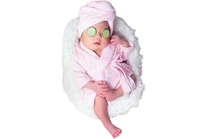 GWWFE Newborn Photography Prop Bathrobe Towel Set Baby Robe for Spa Makeup Photo Shoot Costume Outfit Props for Infant Boys Girls