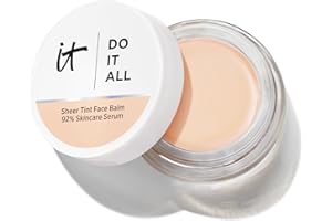 IT Cosmetics Do It All Sheer Tint Face Balm, Sheer‑Coverage Tinted Moisturiser with 92% Skincare Base, Collagen Peptide, Hyaluronic Acid & Vitamin E, 24hr Hydration, FC125