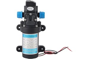 ZLXHDL Bomba de agua para caravana, CC 12 V 80 W, bombas de diafragma autocebante eléctrica de alta presión micro 12 V, bomba de agua de 12 voltios para lavado de coches, bombas de conmutación de presión