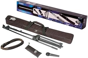 Peavey MSP-1 Microphone and Stand package - Includes PV(r) i100 Dynamic Vocal Cardiod Microphone with 1/4 Inch Cable and Clip