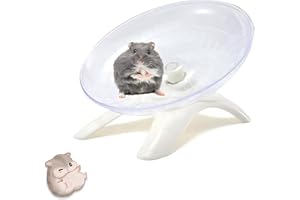 CAIYUANGJ Hamster Wheel Hamster Exercise Wheel 18cm Running Wheel Hamsters Quiet Hamster Toy for Hamsters, Gerbils, Mice or Other Small Pets, White