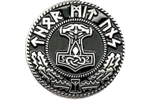 Patch Nation Thors Hammer Mjölnir Viking Wikingers Metal Pin Badge Brosche